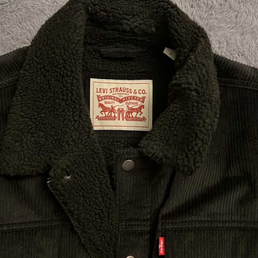 Levi's Men's Black Corduroy Jacket -Navy Blue - Picture 6 of 7